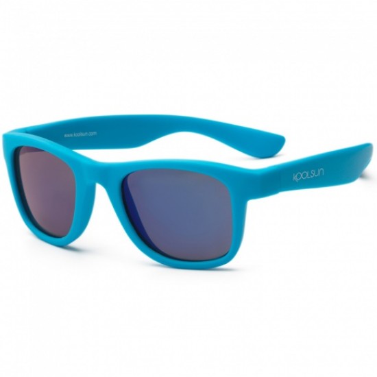 Wave 3/10 ani - Neon Blue - Ochelari de soare pentru copii -  Koolsun